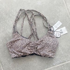 Leopard Cheetah Animal Print Bikini Top Small